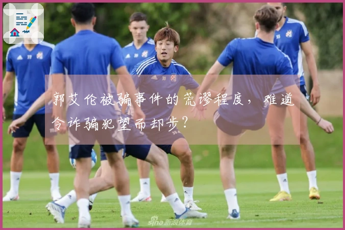 郭艾伦被骗事件的荒谬程度，难道令诈骗犯望而却步？